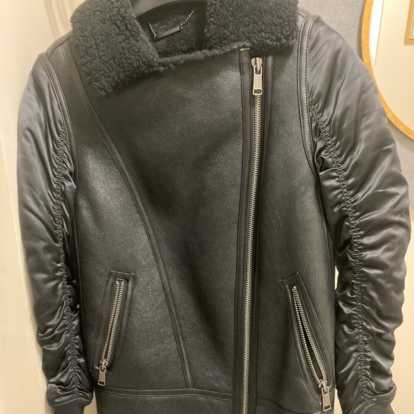Andrew Marc Shearling Coat - Picture 2 of 6